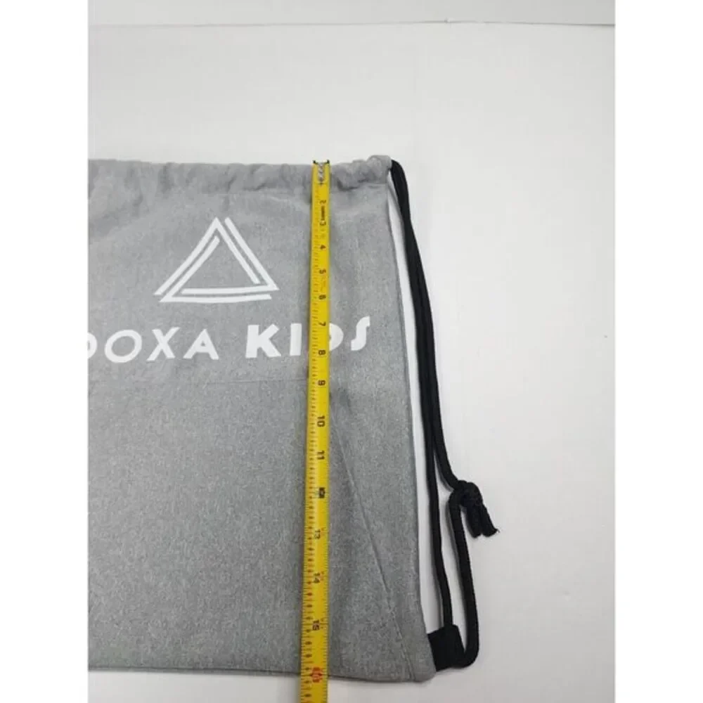 Gold Bond Gray Cinch Sackpack Drawstring Backpack Sack Pack Gym‎ Bag